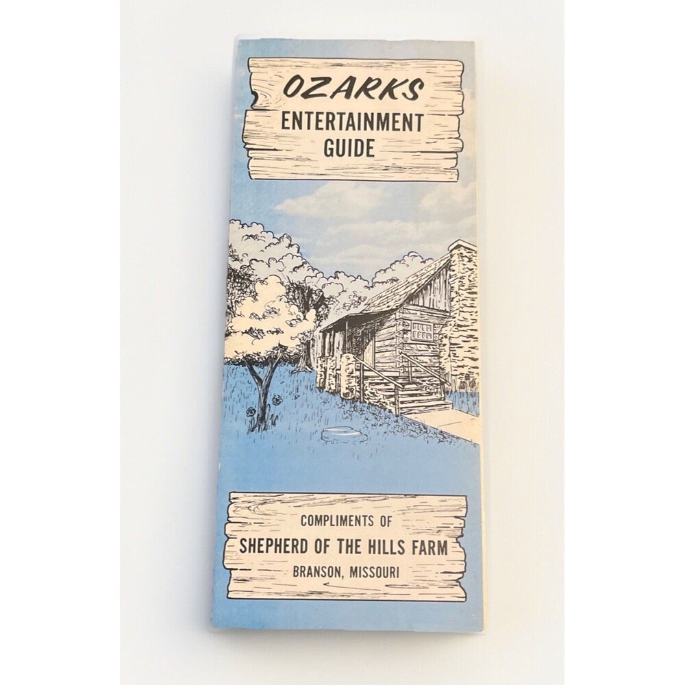 Ozark Entertainment Guide 1970s Branson, MO Info Brochure - Shepard of the Hills